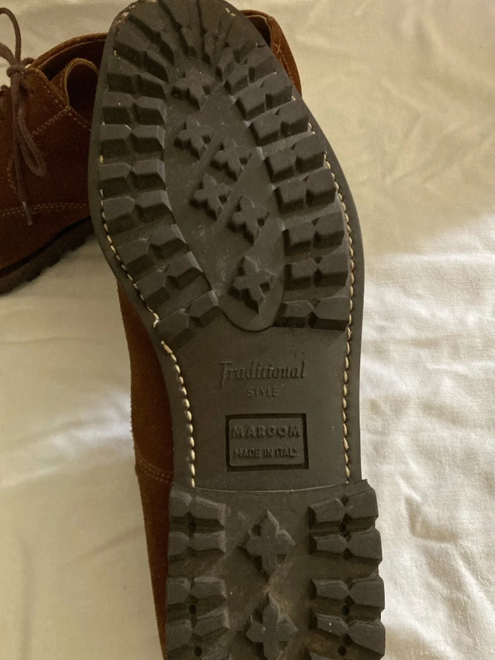 Vintage Barneys Traditional Maroom Suede Shoe Italian